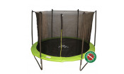 Батут DFC JUMP 8ft складной, c сеткой, цвет apple green