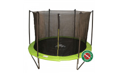 Батут DFC JUMP 14ft складной, c сеткой, цвет apple green