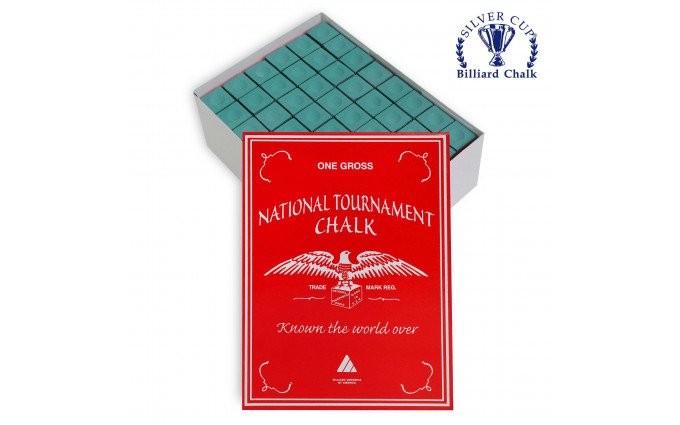 Мел National Tournament Chalk Green 144шт.