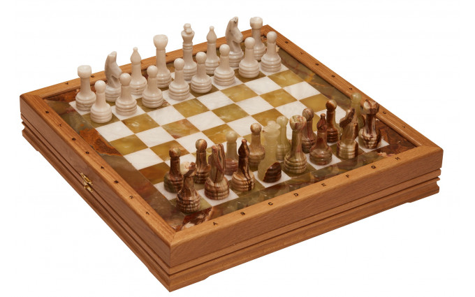 Шахматы стандартные каменные 43х43 см (3,50")