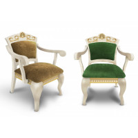 Кресло Ренессанс Голд клен (Авт. № 3,78 Velvet-Lux,Ткань Vilvet Lux)